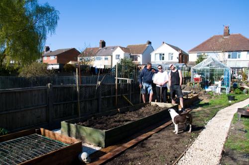 And here they are, my super access raised beds which I hope will help feed us!